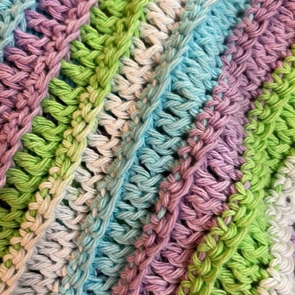 “Spring Stripes” A LOVIE made by hand with love in the USA! - Picture 3 of 3